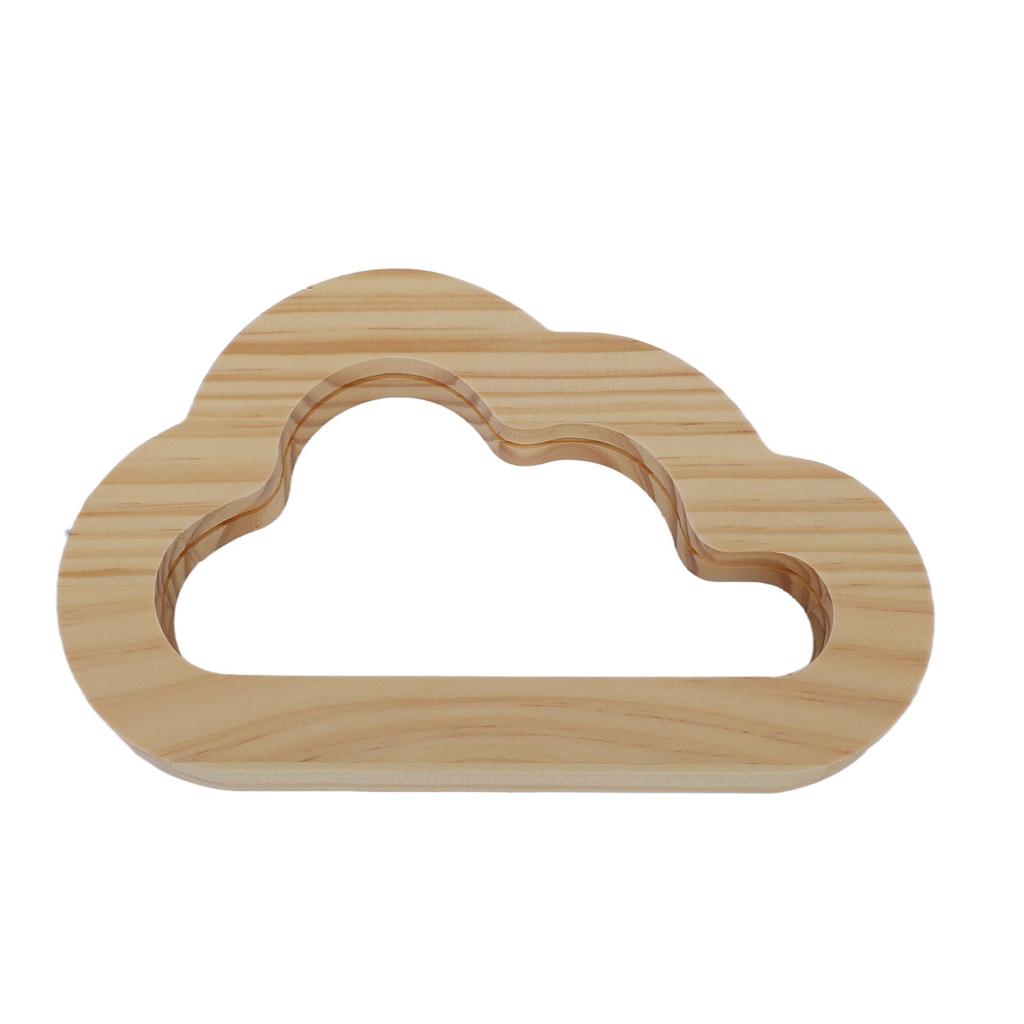 Wood Carving Lamp Wooden Hollow Design USB Powered Embedded 3D LED Night Light Office Home Desk Deco