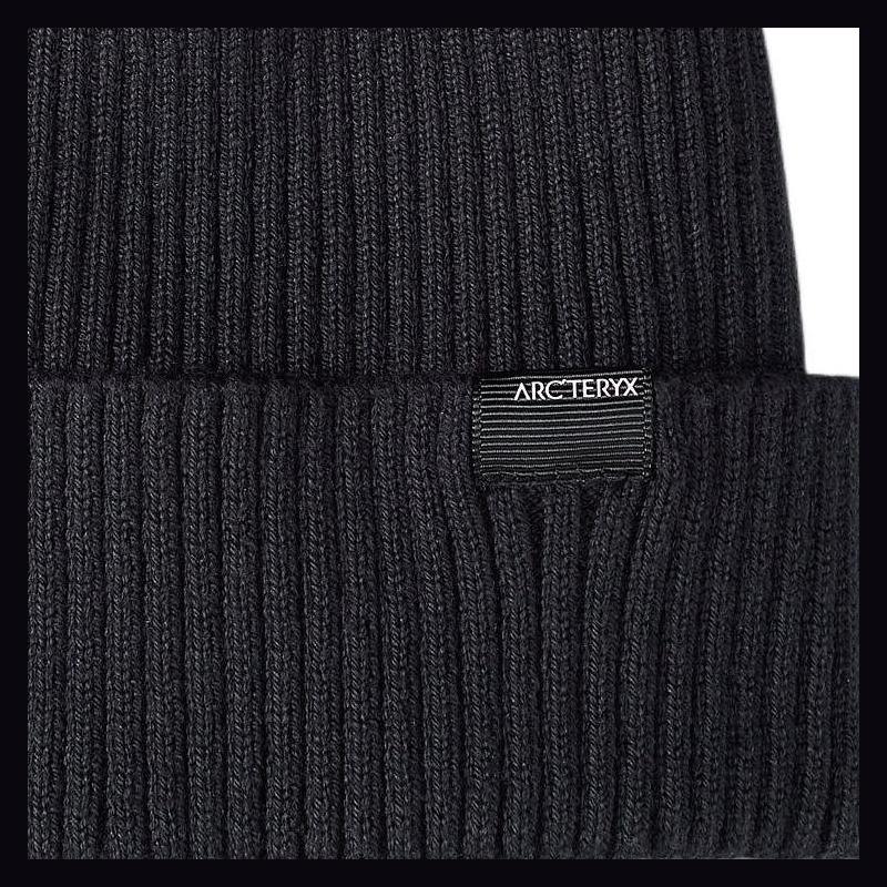 Arcteryx Arc'teryx Skaha Toque logo cotton polyester fleece hat men and women same style couple black X000009276-black