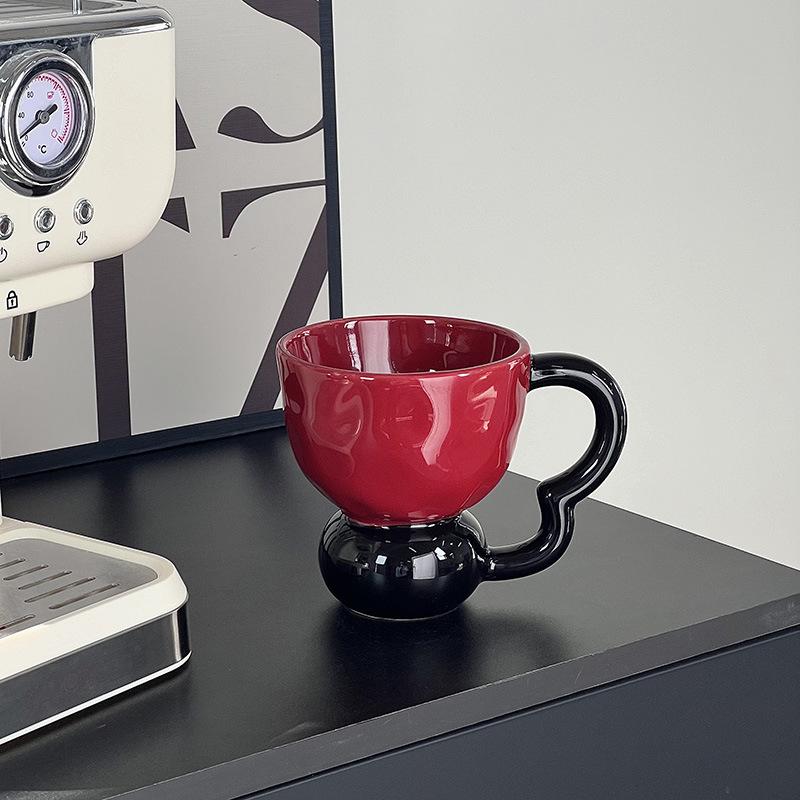 

Легкая роскошь, контрастный шар, тип B, керамическая чашка, стиль, высокое качество, бытовая чашка для питья, общежитие, офис, кофейная чашка 101-200ml