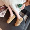 2025 New Spring and Autumn Fashionable Retro Boken Shoes Women's Platform Casual Versatile One-pedal Lazy Boken Shoes