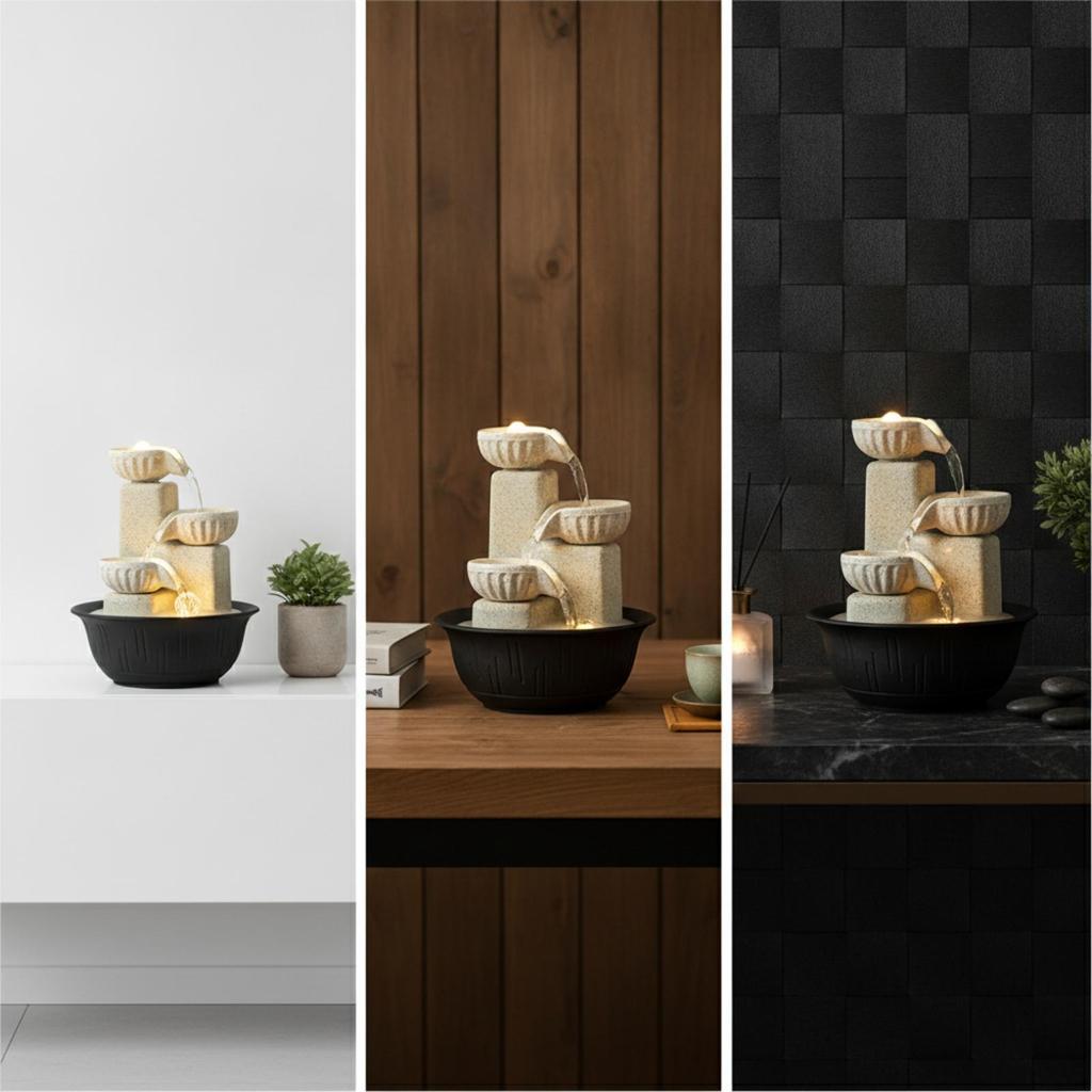 3-Tier Desktop Fountain Small for Desk, Office
