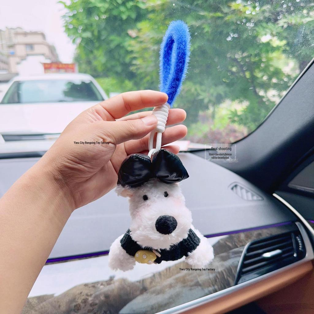 West Highland Terrier Plush Pendant: Stylish Sweater Bag Charm and Car Accessory