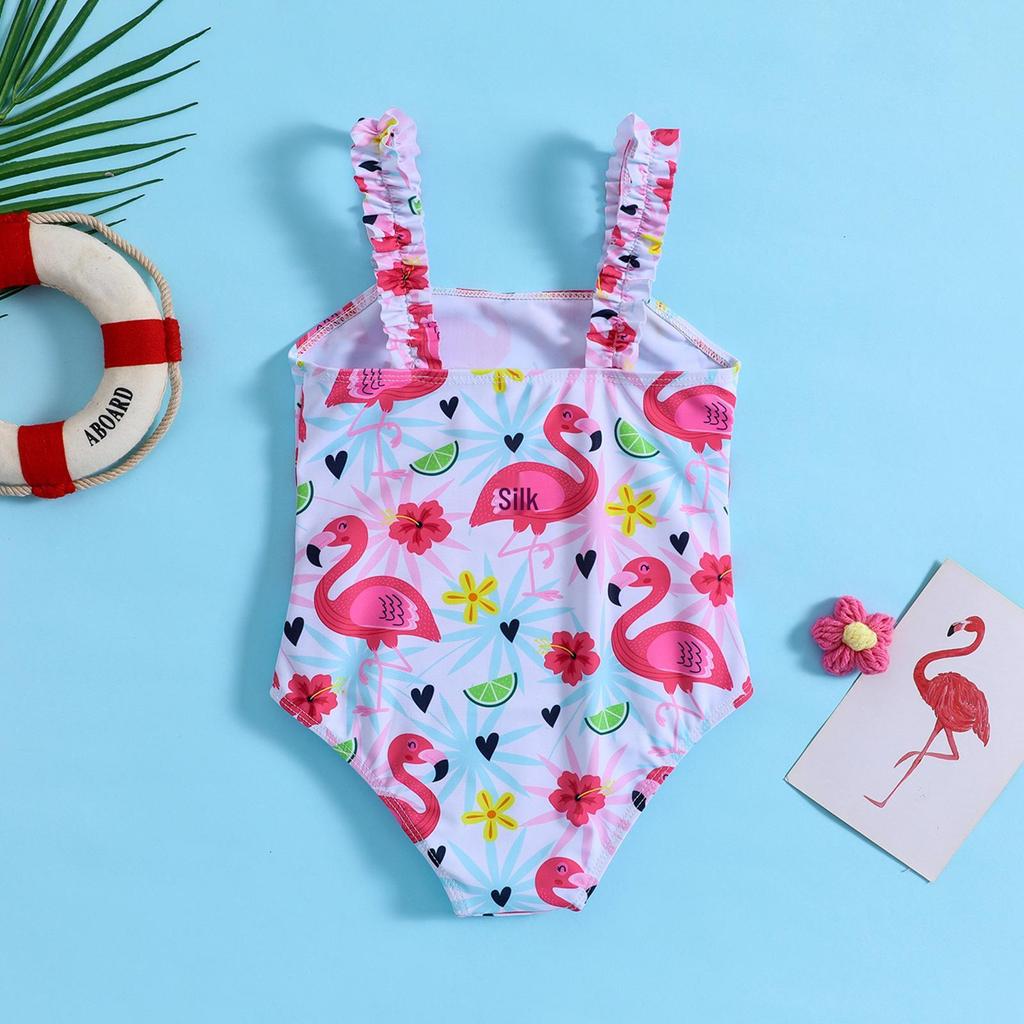 Girls' Flamingo Sling One-Piece Swimsuit