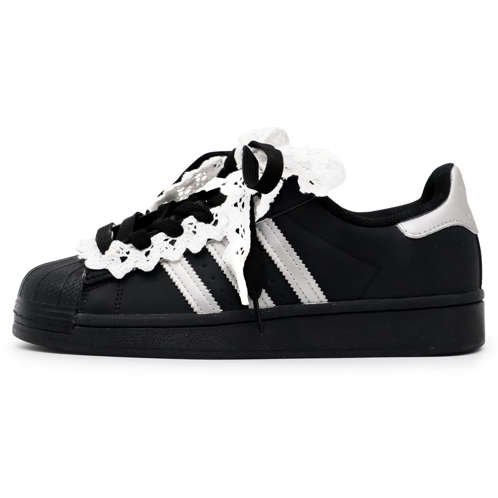 adidas Originals Superstar 2 Skateboard Shoes Unisex Low Top Black/Silver JH9977(Team52-4.0S-BOX)