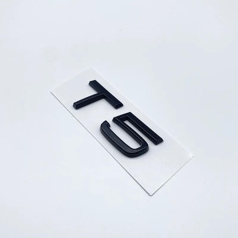 3D AWD T5 T6 Logo Emblem Badge Decal Car Sticker for Volvo S80 Car Stying Glossy Black Emblem Nameplate Car Modification