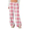 Women's Fleece Wide Leg  Elastic Waist Drawstring Loose Pants Drawstring Pajama Pants Sleepwear Trousers