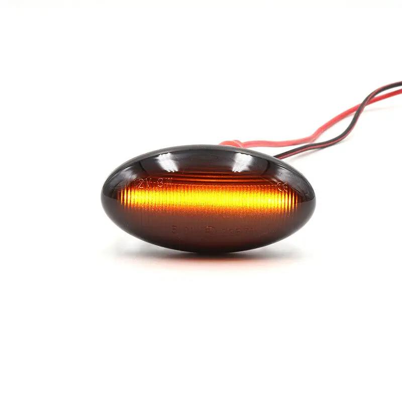 2PCS For Peugeot 107 206 Citroen Berlingo C1 C2 C3 Turn Signal LED Side Marker Light Repeater Lamp Flowing Indicator