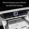 For Zeekr 9X Car Center Console Clock Square Modified Electronic Quartz Watch Interior Decoration Accessories