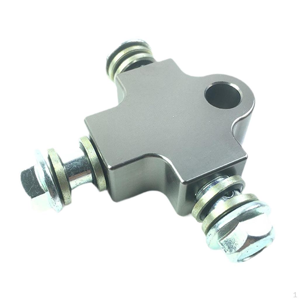 3 Way Brake Oil Hose Connector, Bracket, Modified Triple Adapter for ATV And Off-Road