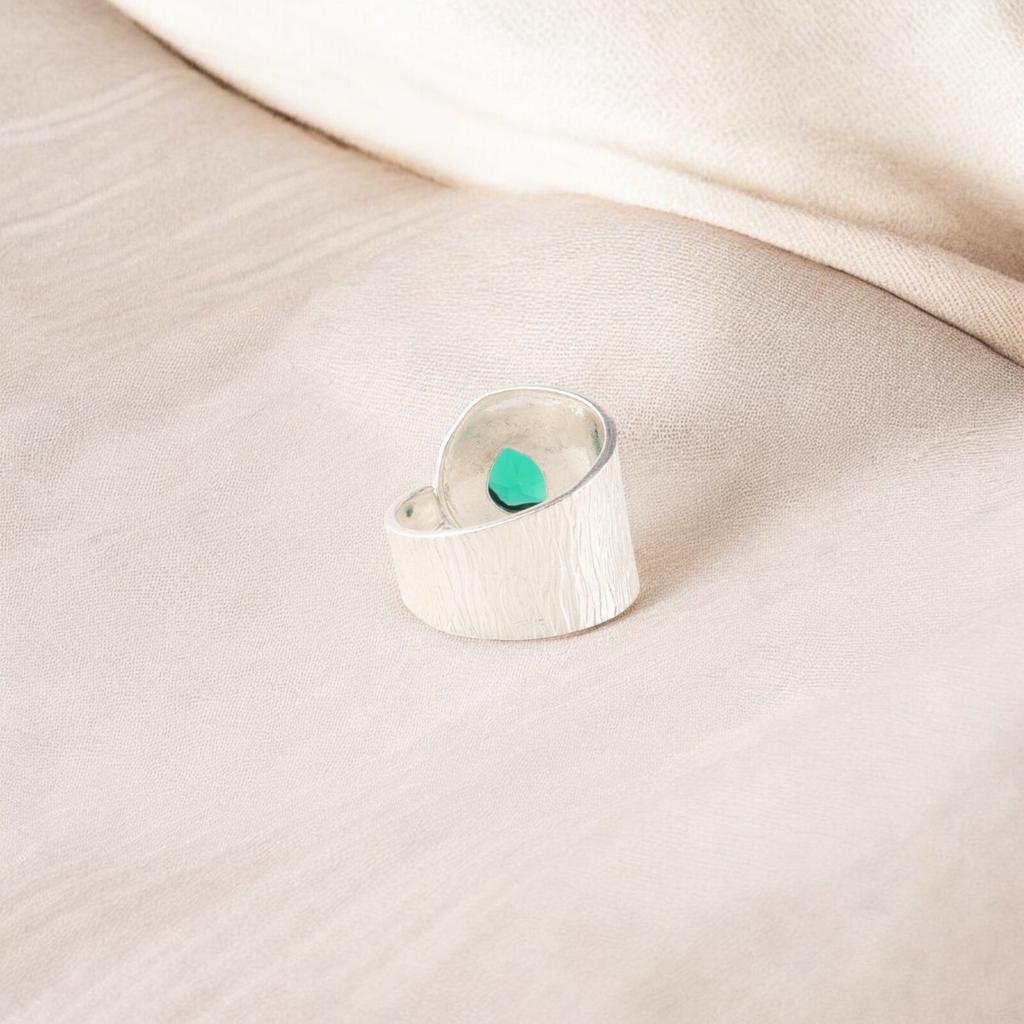 Chrome Diopside Gemstone 925 Sterling Silver Jewelry Handmade Green Stone Ring RR-63-10