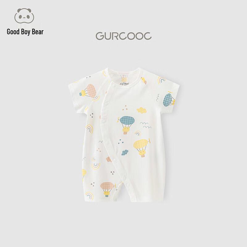 Летний хлопковый комбинезон с коротким рукавом для малышей Guai Qixiong 90
