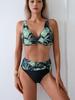 2026 European & American Sexy Floral High-Waisted Bikini for Women - Push-Up Swimwear, Hot Seller