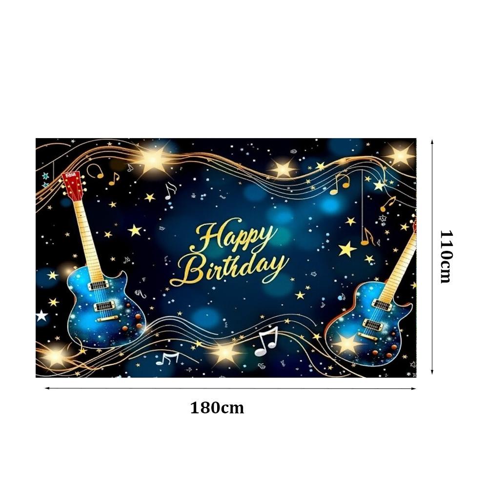 

Ретро С Днем Рождения Фон Баннер 180*110 см Яркий Граффити Гитара Дизайн Городской Панк Тема Украшения Стены Фото Баннер Новый