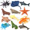 Plastic Deep Sea Animals Ocean Underwater Creatures Toy  Figures Educational Toys For Kids
