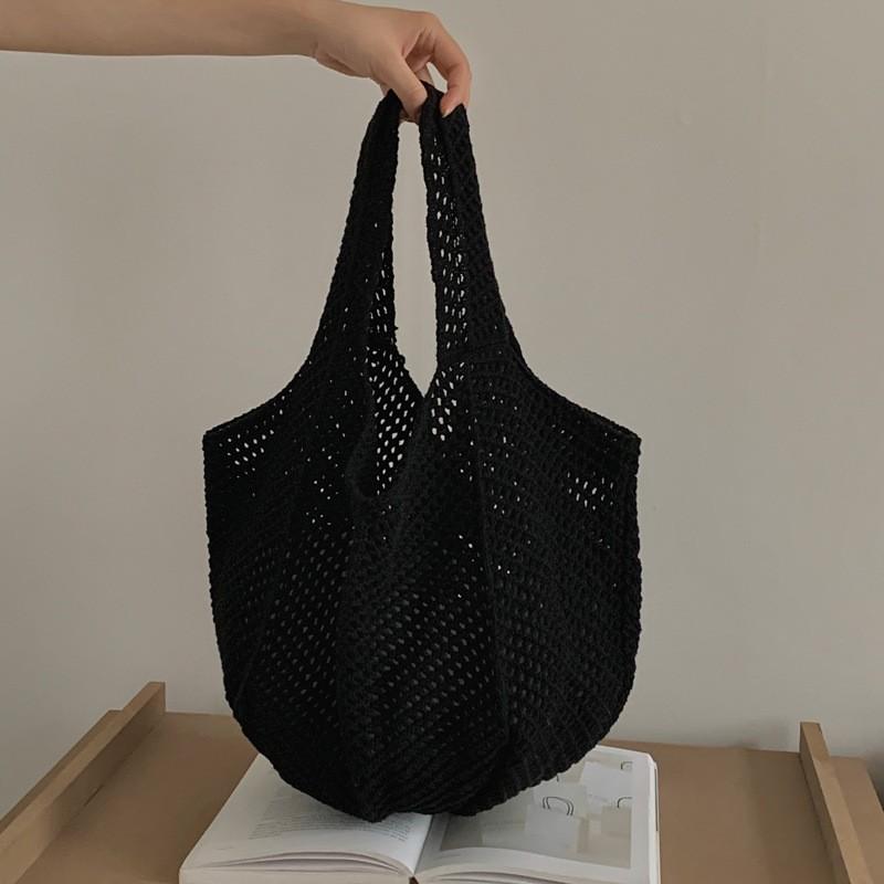 Women's Holiday Casual Beach Bag Crochet Handle Tote Bag