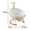 Deer Desk Storage Tray Statue Figurine for Bedroom Office Countertop