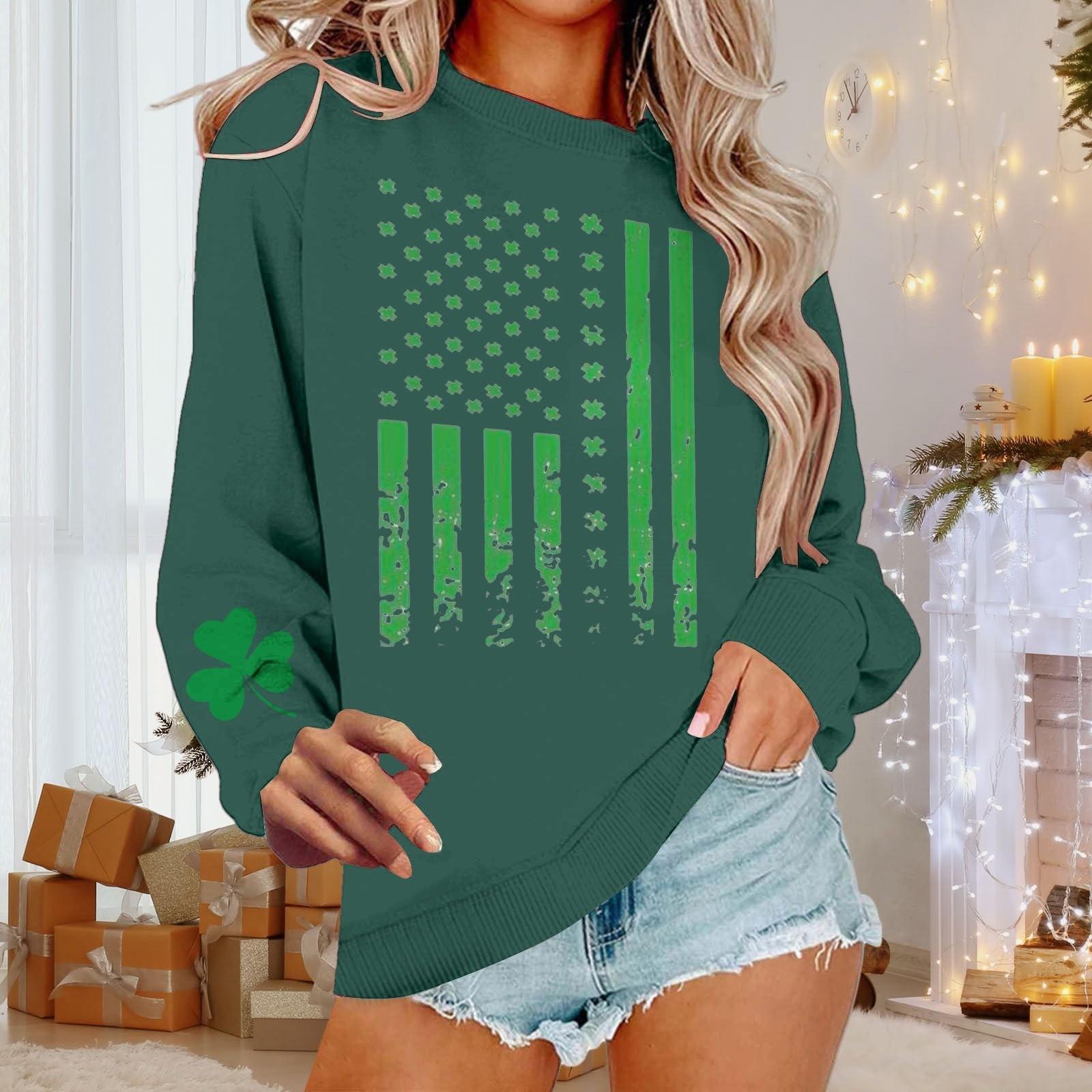 

Женская повседневная модная блузка с длинным рукавом и круглым вырезом с принтом XL