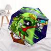 Looney Tunes Marvin the Martian Automatic Open/Close Umbrella   Compact Travel Umbrella, 8 Rib Heavy Duty Construction, Ideal Gift, 107