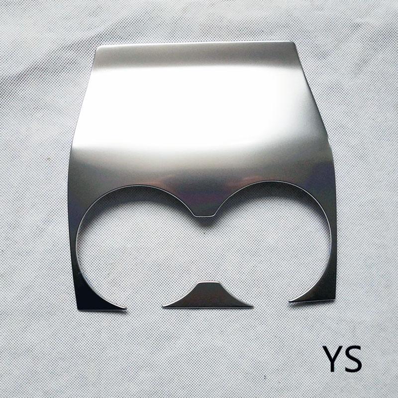 Interior Front Cup Water Cover Trim for Mazda 3 Mazda3 Axela Hatchback Sedan   Metal Car Accesorios 1 Pcs YS