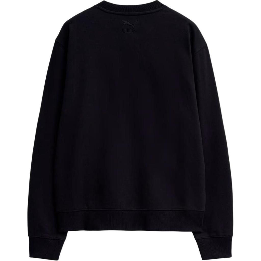 Puma Archive Knt Crew Tr Heritage Series Loose Fit Round Neck Drop Shoulder Long Sleeve Sweatshirt Unisex Sweatshirt Black 940902-01