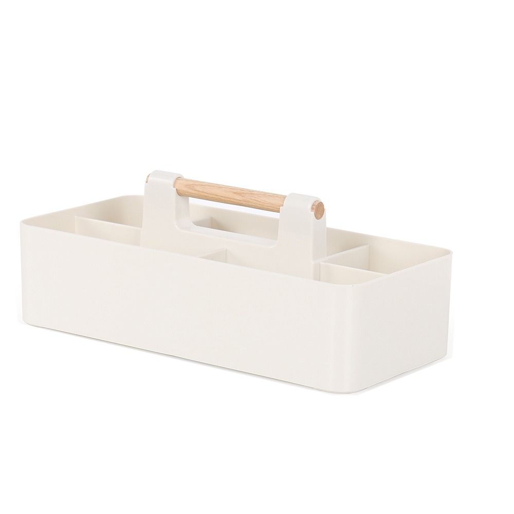 Plastic Stationery Finishing Box Multi-compartment Divided Baskets Desktop Storage Case  Makeup