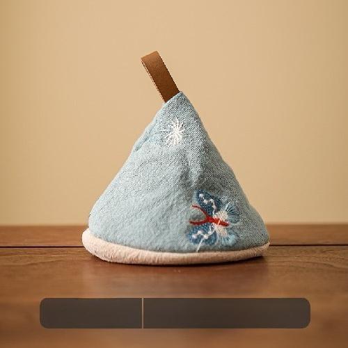 Japanese-style Triangle Pot Cap Enamel Pot Handle Cap Anti-scalding Pot Cap Pot Jacket Fabric Heat Insulation Gloves
