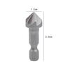 Six Blade Chamfer Tool Hex Shank Countersink Drill Woodworking Quick Guide Deburring Cutter Durable Precision