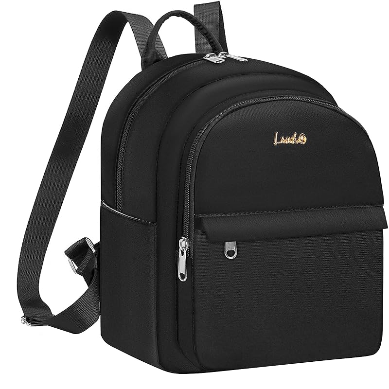 

[TORIBIO] mini backpack backpack ladies [Very light 300g] commute waterproof large capacity lightweight trip Smaller shopping - black