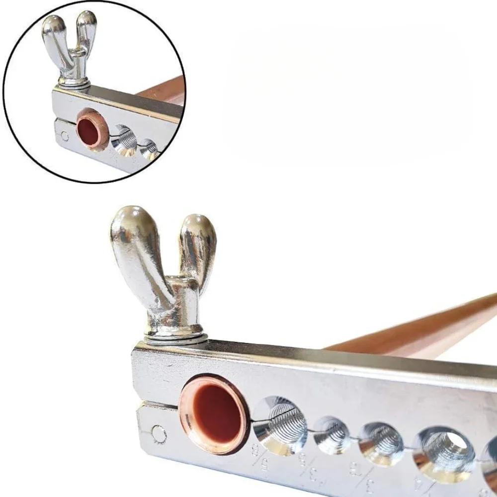 Copper Tube Expander 45 Degree Brake Pipe Flare Tool Kit with Adapters for Reaming Pipes