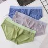 Men Panties Solid Color Quick Dry Breathable U Convex Bulge Pouch Anti-septic Thin High Elasticity Men Briefs Male Inner Wear Clothes