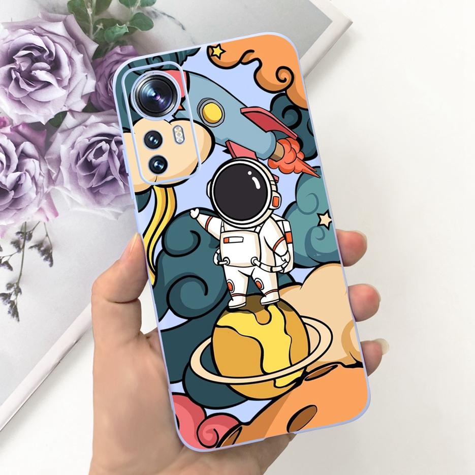 For Xiaomi Mi 12 Lite 5G Case Cute Fashion Cartoon Cover Soft Silicone Phone Case For Xiaomi Mi 12 12X Mi12 Pro 5G Fundas Bumper
