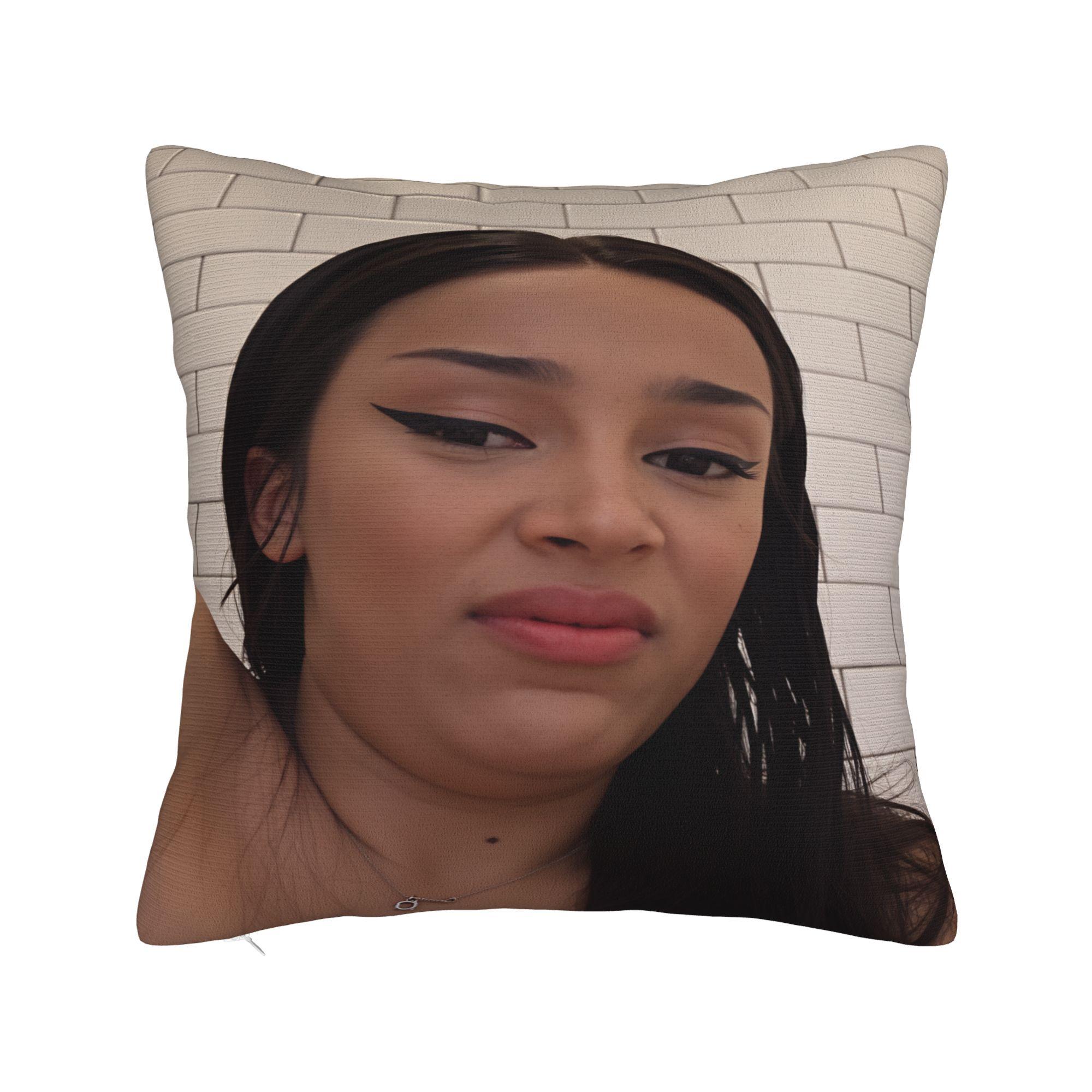 Funny D-doja cat meme Pillow Case Comfy Pillow Cover Kawaii Pillowcases For Office Car Home Decor 12x12Inch