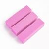 Pink Tofu Nail Buffer: Four-Sided High-Quality Sponge Block for Polishing, Buffing, and Filing.
