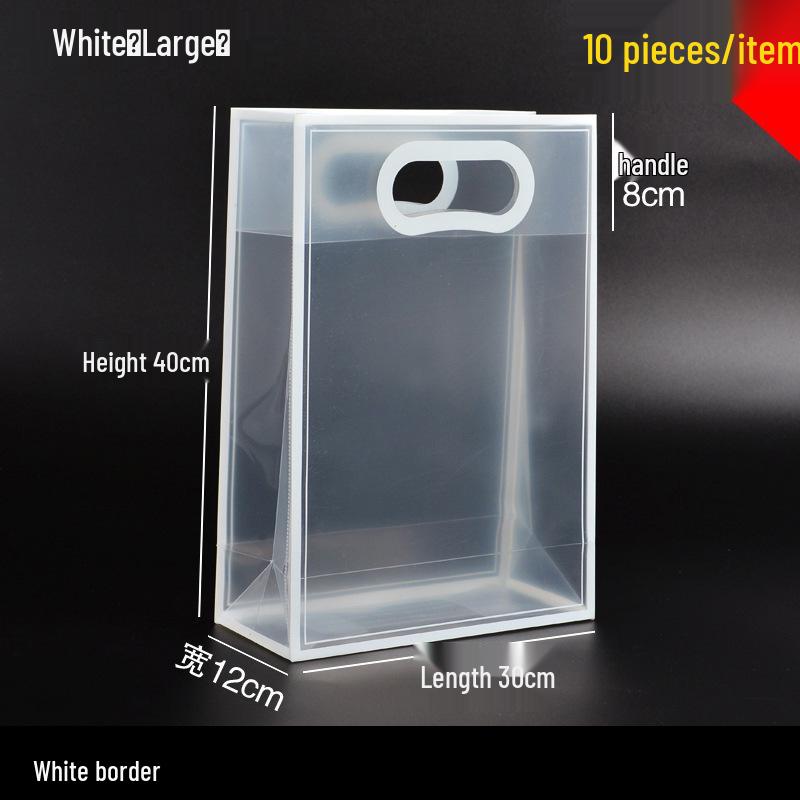 High-End Frosted PVC Tote Bag - Transparent Goddess Day Gift Souvenir