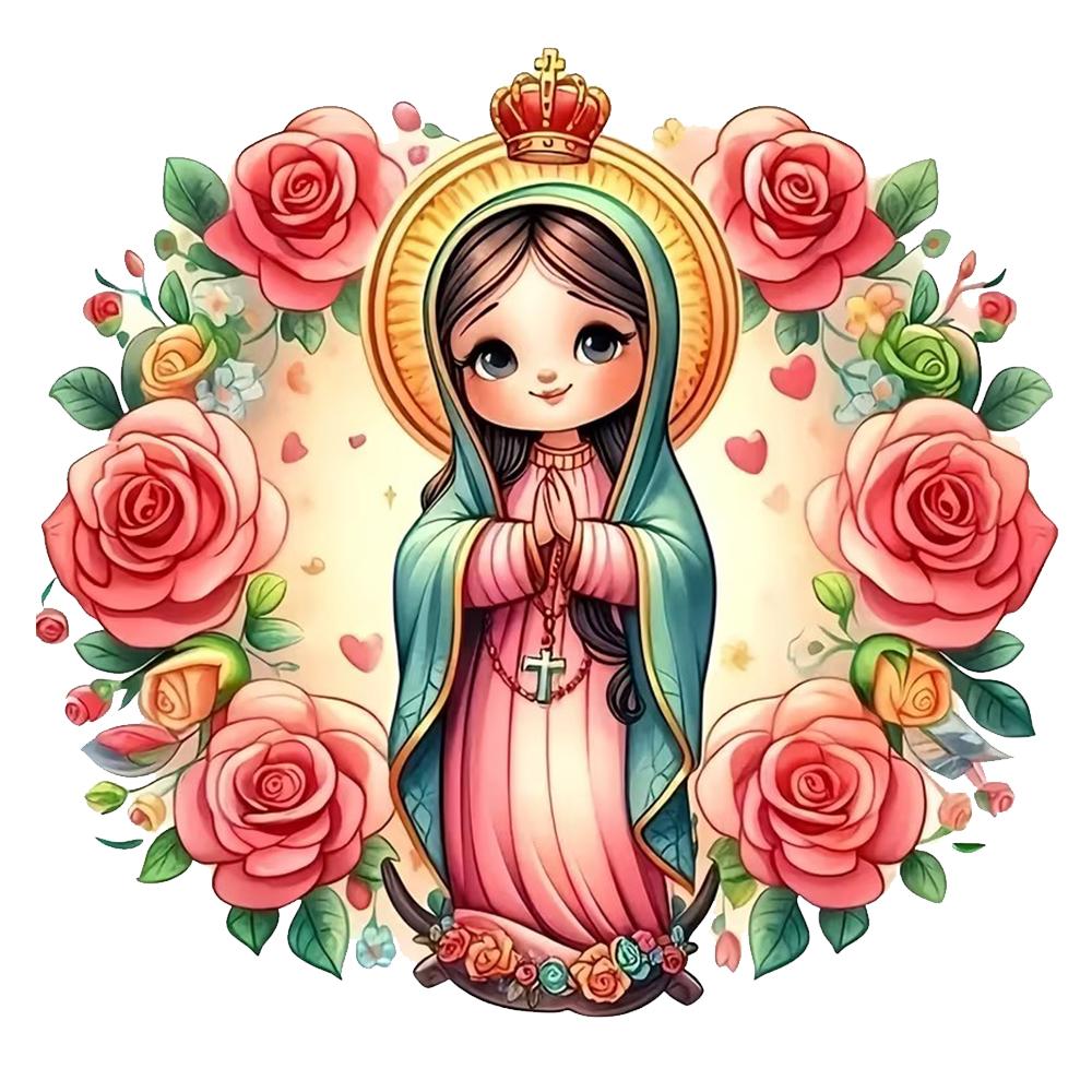 

QT2420#15cm Little Girl With Spiritual And Religious Beliefs Car Sticker, Suitable for Laptop, Car, Truck, Van, SUV, Motorcycle, Bumper, Window 15cm-longest side