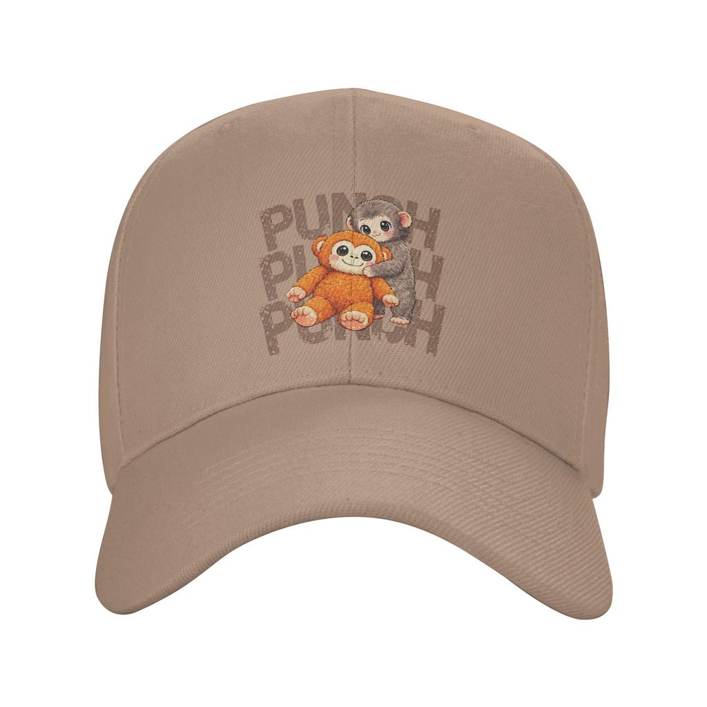 Punch Punch Punch Cute Baby Monkey Playful Animals Casual Baseball Cap Kpop Rock Trucker Hat Summer Sun Men y2k Baseball Caps