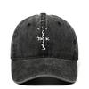 Taubenstickerei Gewaschene Baumwolle Distressed Baseballkappe - Dad Hat Hip Hop Stil