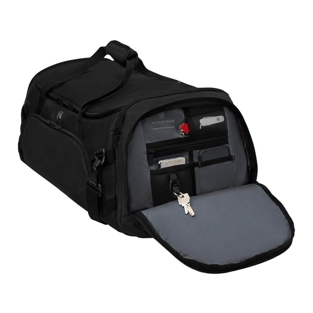 Victorinox Vx Sport EVO Reisetasche Ideal für und 2-in-1 Rucksack, 57L, Schwarz, 2-Wege, Business, Reisen, Mehr. [Produktcode 611422]