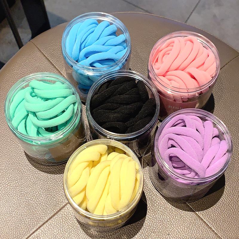 Korean Fashion Colorful Macaron Candy Hair Tie Sweet Ponytail Elastic Rubber Band Women Hair Accessories