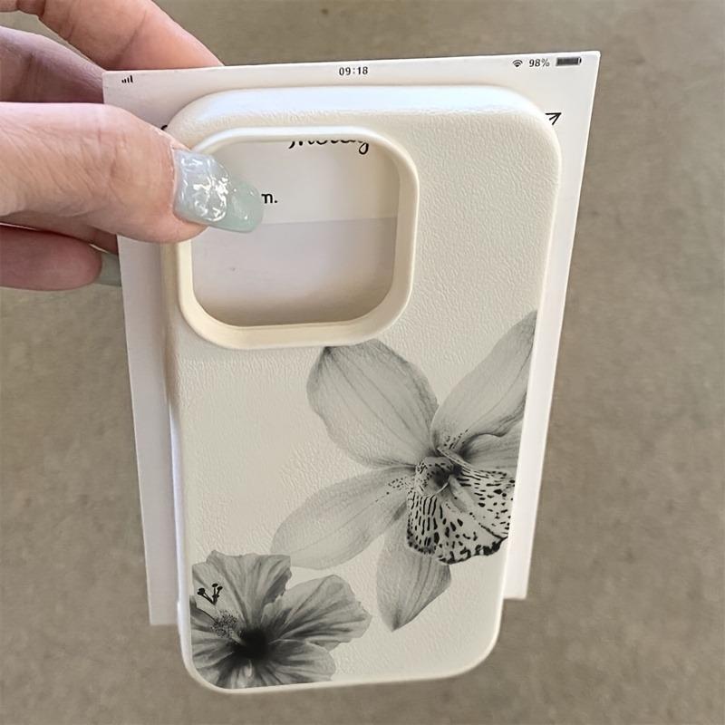 Floral Pattern Phone Case For IPhone 17 16 15 14 13 12 11 Pro Max 13 12 Mini 17Air Shockproof Soft Clear Cases Coque