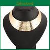 Metall-Muster Choker-Halskette Mit Wasserwellen-Kette Als Geschenk, Für Reisen Oder Besondere Anlässe