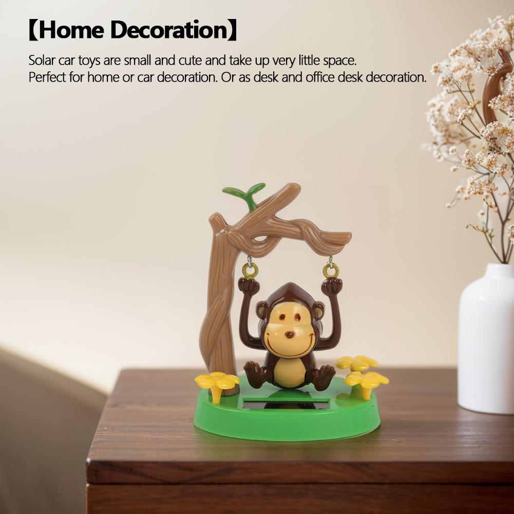 Zonne-Dansende Aap Speelgoed Op Zonne-energie Schommelende Aap Schattige Auto Dashboard Bobblehead Cartoon voor Auto Interieur Decoratie