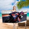 93 M-Marquezs Motorcycle Printed Beach Towel One Piece Anime Bath Towel 75x150cm Bathroom Shower Washcloth Home Decor