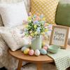 Set of 5 Foam Easter Eggs Planter for Festival Indoor Desktop Decoration Creative Safe Materials Practical Decorating