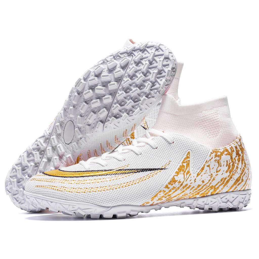 New Men's and Women's High-top Football Shoes with Broken Nails Children's Student Training Adult Long Nails Professional Competition