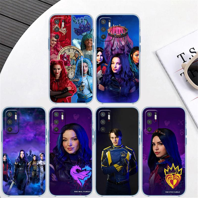 Descendants Transparent Phone Case for Samsung Galaxy A04 A04S A14 A23 A34 A54 M23 M33 M52 M53
