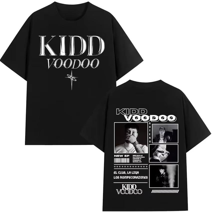 Rapper Kidd Voodoo Satiro Tour Harajuku Graphics 2026 Spring Summer Tshirt Men Short Sleeve Pure Cotton Casual Tops
