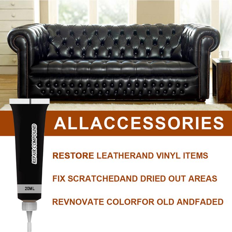 Gel na opravu kůže do auta Domácí pohovka Autosedačka Kůže Opravná pasta pro doplňkovou barvu Škrábance Krém na opravu popraskané kůže