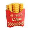 12PCS French Fry Shaped Sealing Clip Food Clips Plastic Bag Bag Clip for Snack Seasoning Sealing Strip Kitchen Storage DJ004
