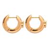 High-End Metallische Geometrische Kreis Ohrklemme Ohrringe für Frauen